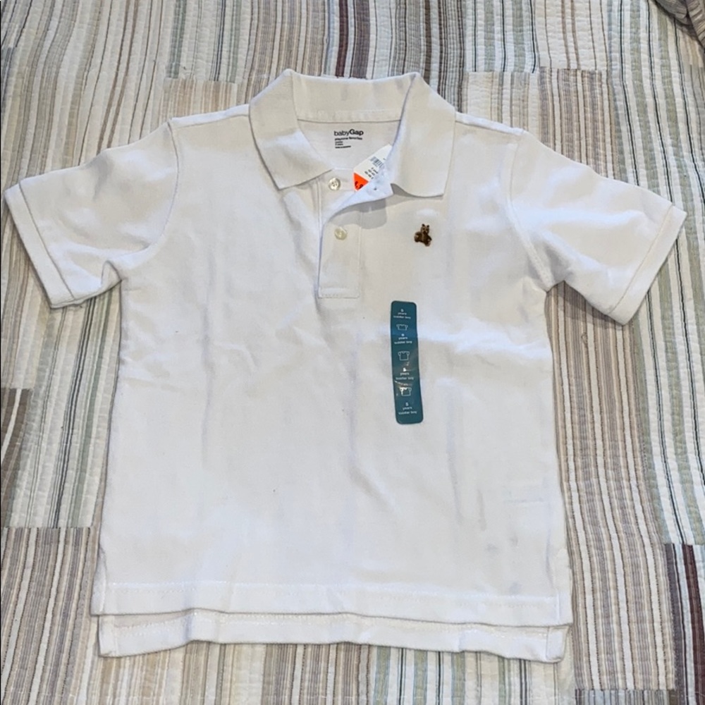 Boys White Polo